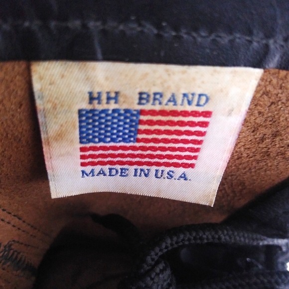 HH Double H Corcoran Paratrooper Black Leather Jump Boots Size 11 - Picture 8 of 9